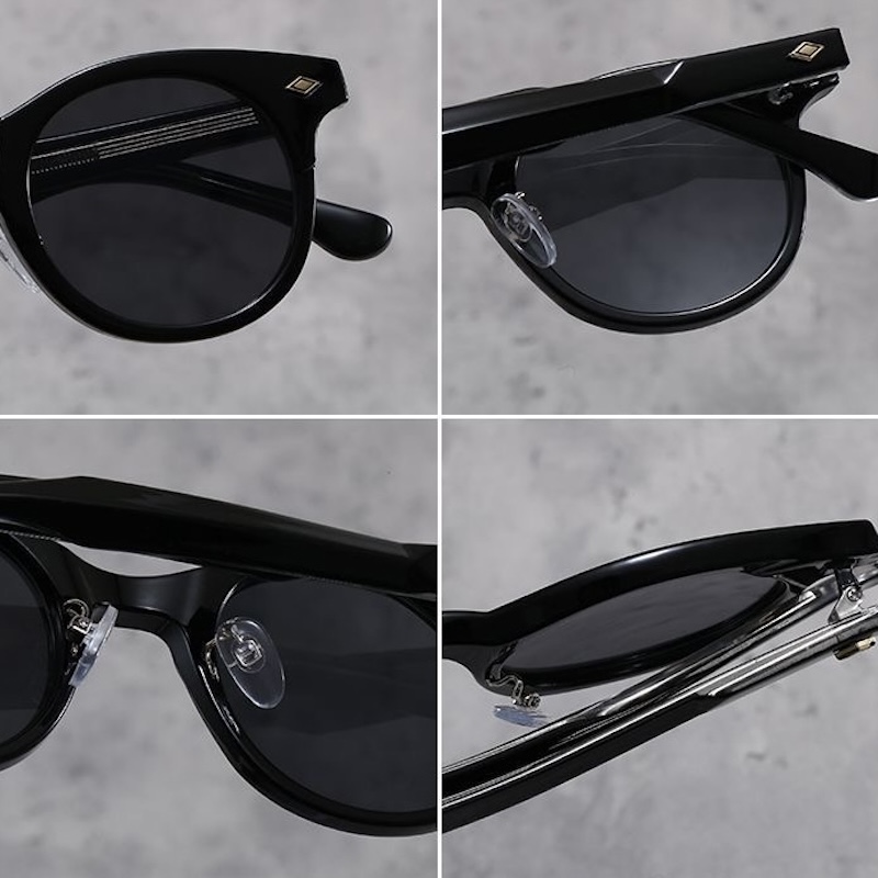 Classic Round Sunglasses Men Women y2k futuristic korean Retro Rice Nail Cat Eye Sun Glasses Johnny Depp TONY Blue Sun Glasses Ocean Lens UV400 CB Fas