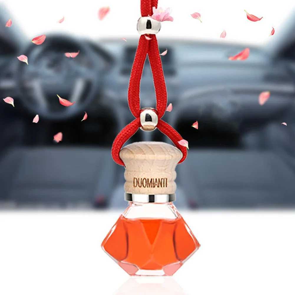 7ml Car Hanging Bottles Perfume Aromatherapy Refillable Air Freshener Diffuser Oil Fragrance Bottle Vehicle Auto Sapper Pendant H260319