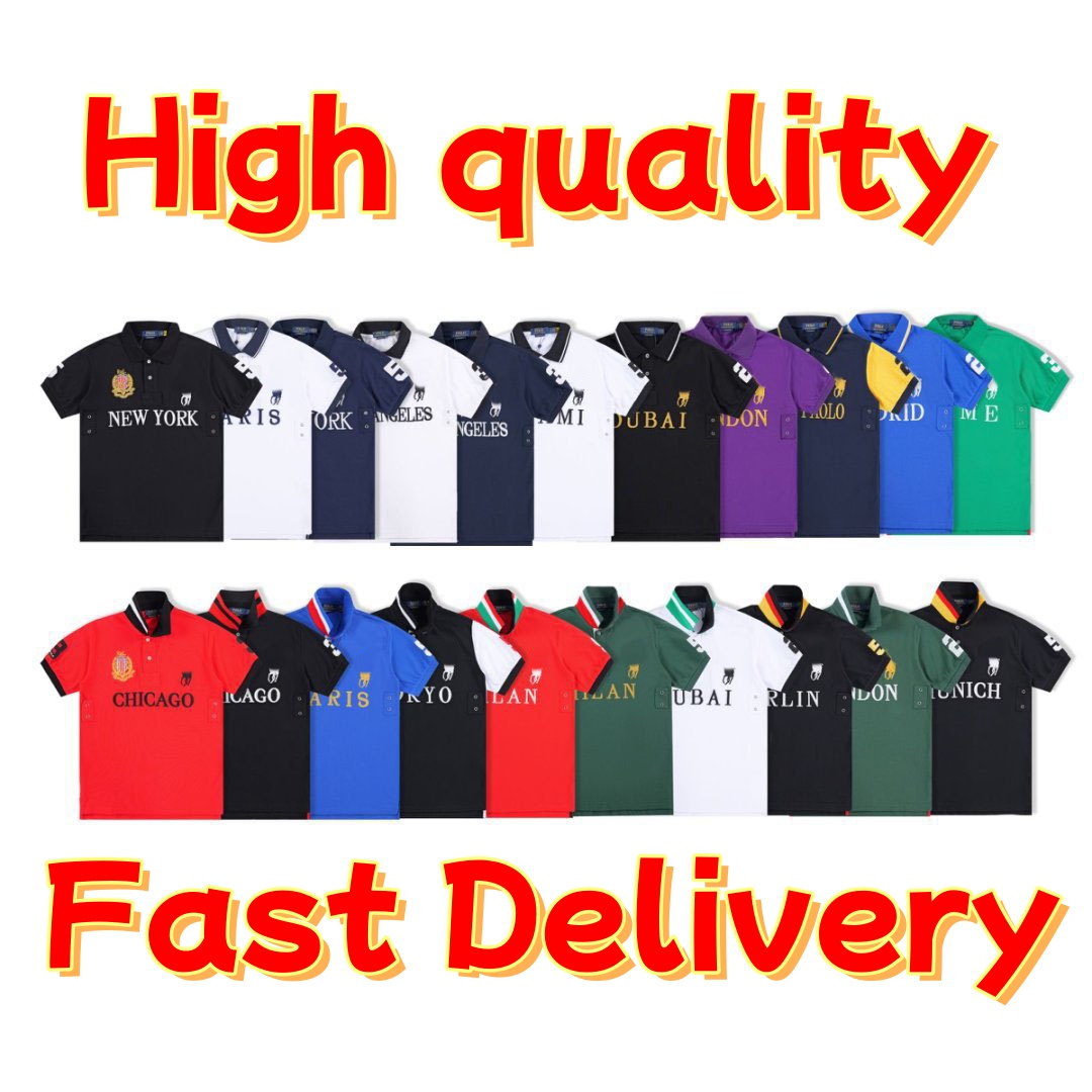 Mens T-shirt designer T-shirt polo men tshirt Tokyo Rome Dubai Los Angeles Chicago New York Berlin Madrid tee shirts M L XL 2XL