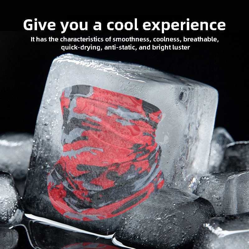Outdoor Sports Magic Bandana Ice Silk Sun Protection Riding Mask Camping Fishing Tactical Hiking Face Cover Neck Scarf Men Women M260320