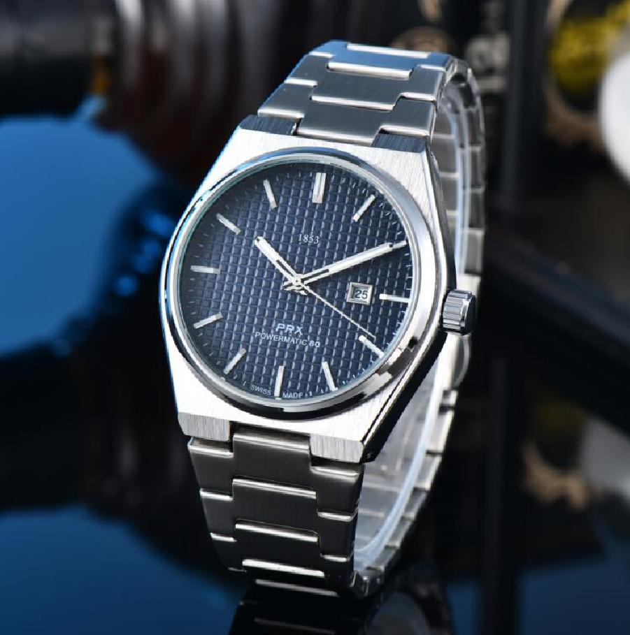 Fashion 1853 TISSOTSitty PRX Quartz Wrist Watches bell wristwatches High Quality Luxury Brand Chronograph Clock stainless steel Belt #888