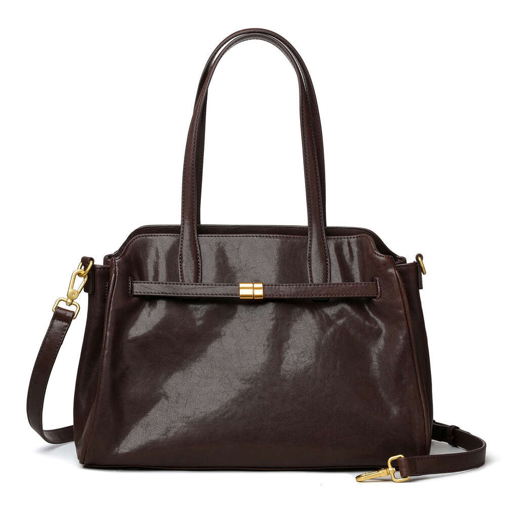 Fashion High-End Women Leather Bag, Trendy Tote Shoulder Handbag, Soft Cowhide Large Capacity Bag, Stylish Lady Purse SENYY