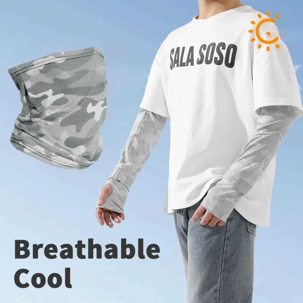 Camping Equipment Multi-Function Scarf Ice Silk Unisex Cycling Snood Biker Mask Warmer Outdoorsports Hiking Fishing M260320