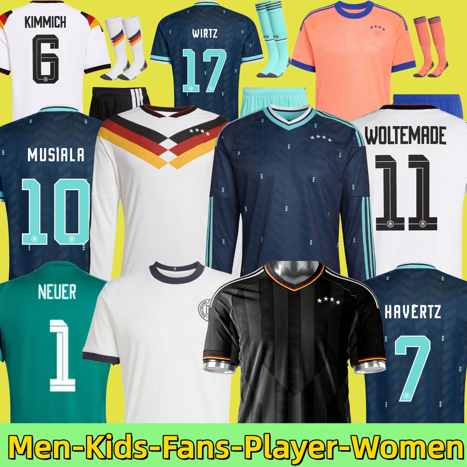 125 Year Anniversary 2025 football jersey Germanys woman Soccer Jerseys 2026 World Cup Player Version SANE GNABRY MUSIALA MULLER HAVERTZ WIRTZ Beckenbauer