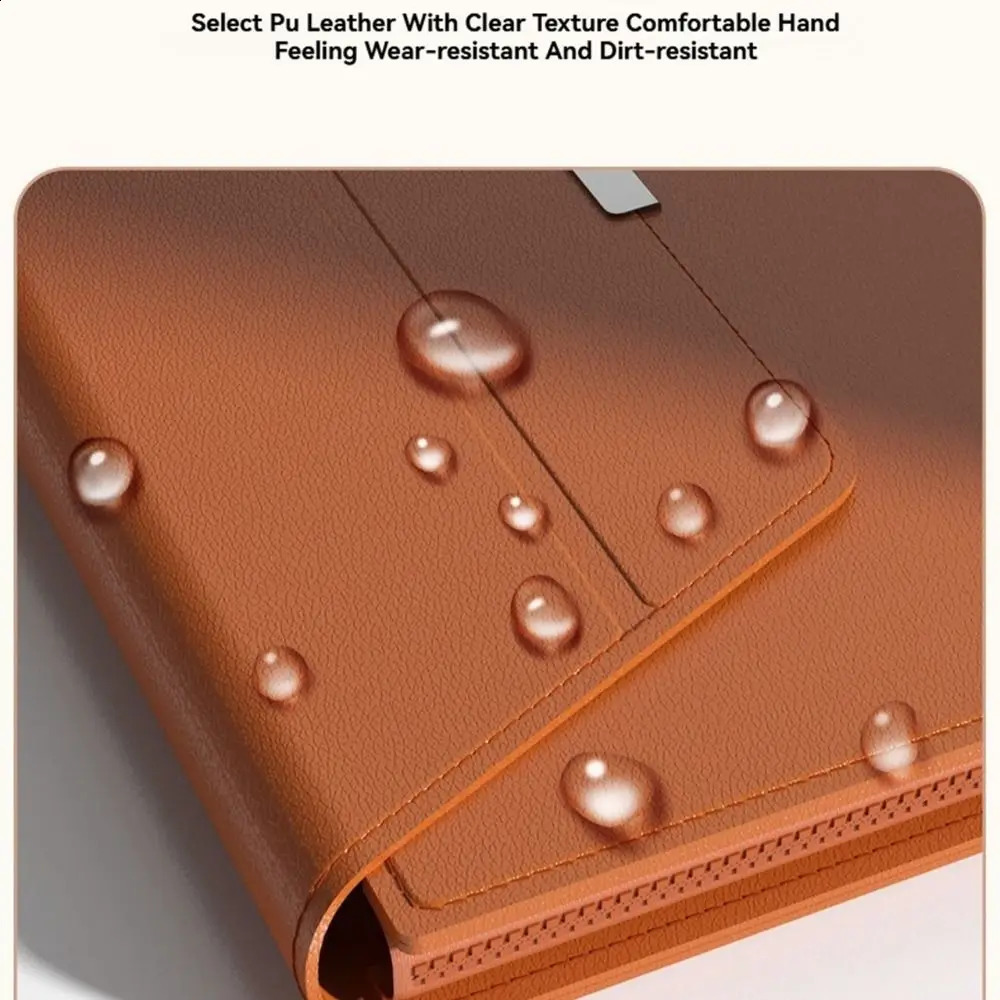 13-14/15-16 Inch Laptop Sleeve Holder Automatic Closing Multifunction Carrying Pouch with Stand Leather for Macbook Air 260317 - view 3
