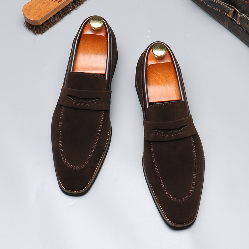 Designer Men's Shoes Loafers British Style Men S Trendy Casual Slip On Lazy Shoes Large Size