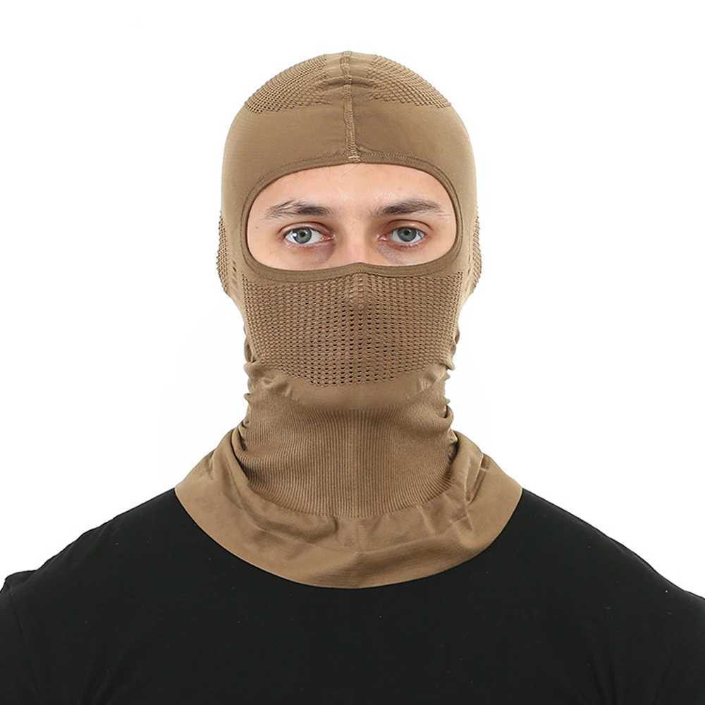 Breathable Balaclava Hat High Elasticity Motorcycle Full Face Mask Bicycle Ski Motorcycle Helmet Inner Scarf gear M260320