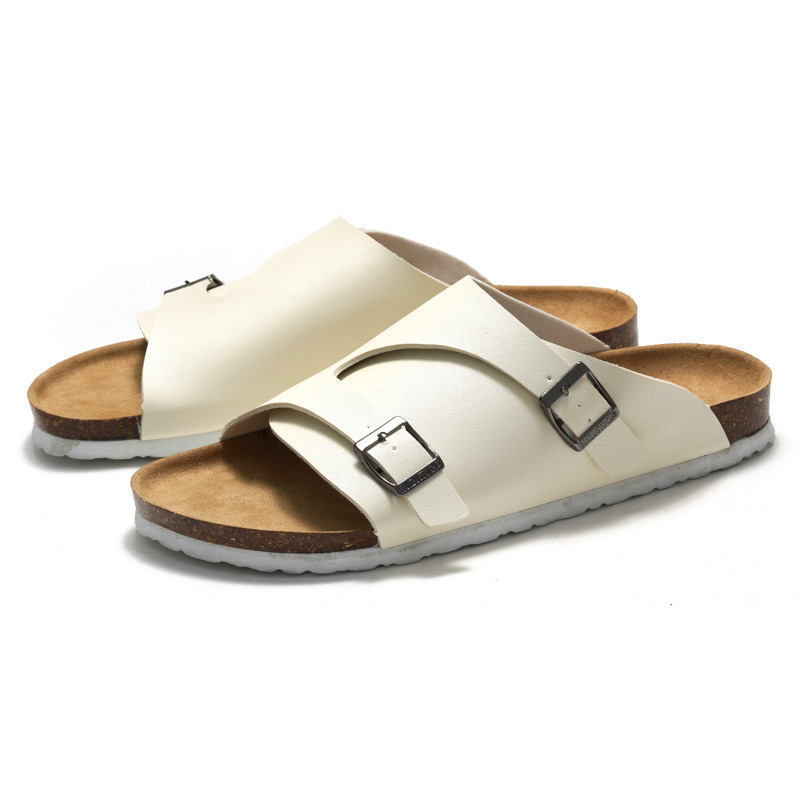 RUIZUSTOCK new Free delivery Slippers Fashionable casual simple solid color men's cork slippers for daily wear