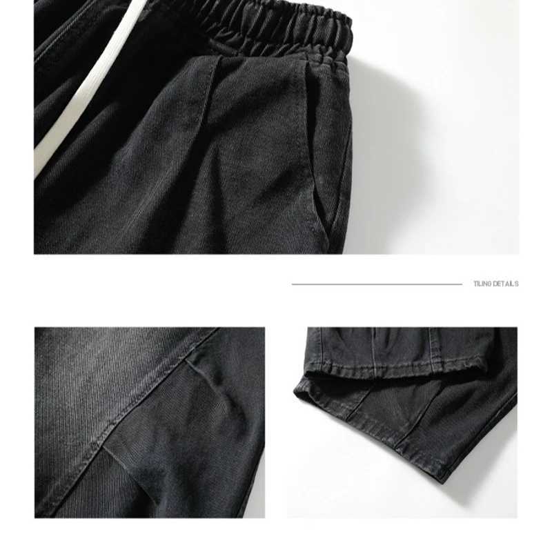 Autumn Men Black Comfortable Jeans Loose Straight Leg Wide Leg Denim Pants Fashion New Male Daily Casual Versatile Trousers D260320
