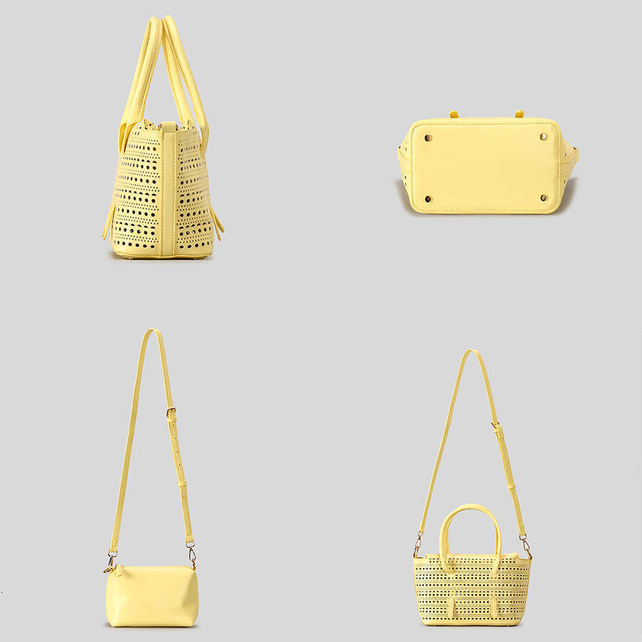 Large Capacity Hollow Woven Tote Niche Casual Handbag Vacation Basket Mother Beach Bag