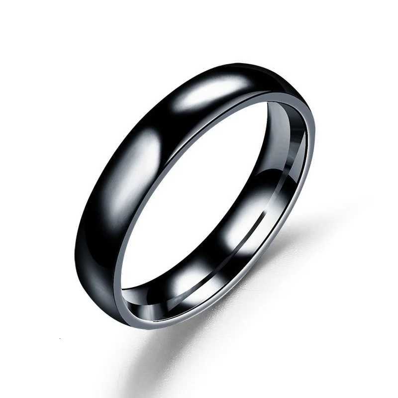 Simple 4mm 6mm Titanium Ring Women Men Prevent Allergy High Polished Wedding Rings Stainless Steel Couple Finger Jewelry Gifts H260320 - view 6