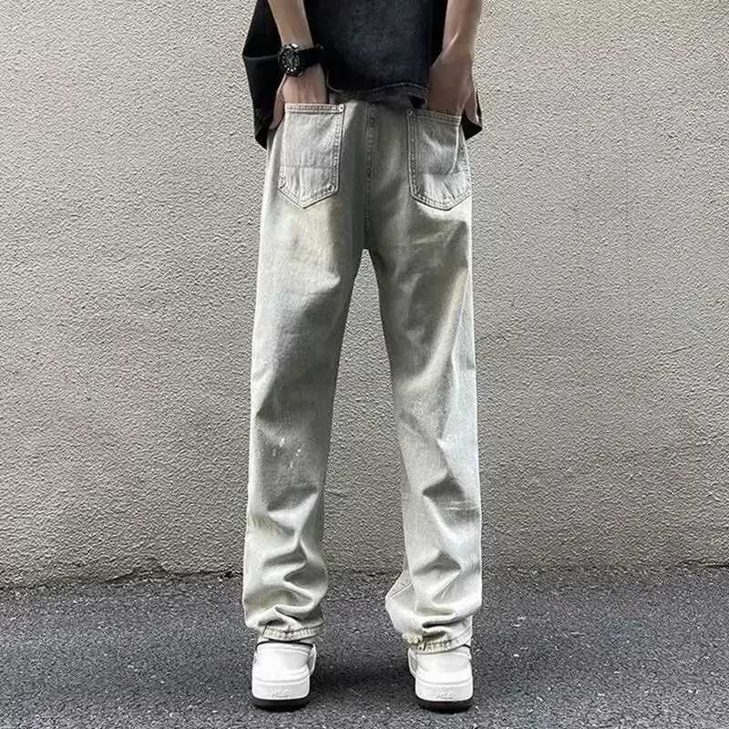 Ripped Slim Fit Men Summer Thin Jeans Fashion Male Straight Leg American Style Streetwear Denim Pants Fashion Versatile Trousers D260320