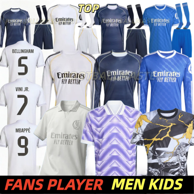 25 26 soccer jerseys Real 4Th MadridS BELLINGHAM VINI JR MBAPPE football shirt MODRIC camiseta fans player men kids KIT
