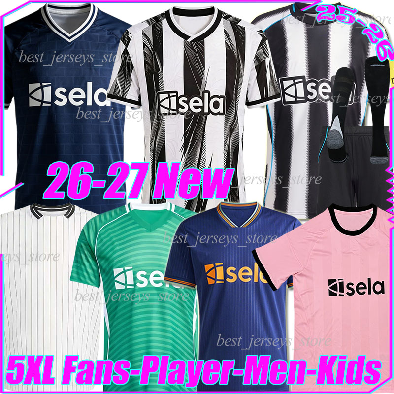 4XL 25/2026/27 Newcastle Soccer Jerseys BARNES GORDON WOLTEMADE BRUNO G. JOELINTON WISSA OSULA L. MILEY THIAW MURPHY ELANGA POPE men kids kits socks sets football shirts