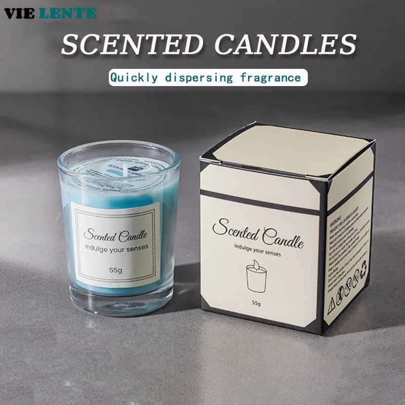 Candle Fragrance Atmosphere Companion Gift Hotel Clubhouse Smoke free Aromatherapy Candles H260319