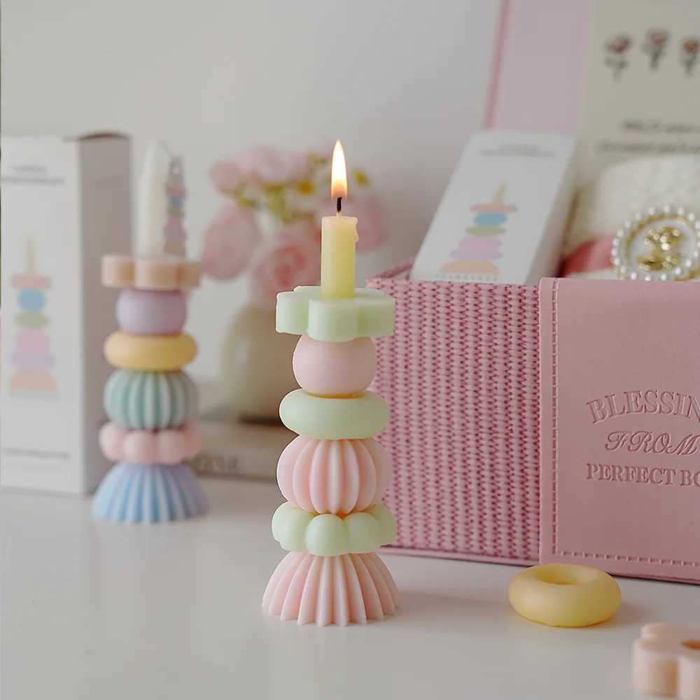 Styling magic square scented candle fragrance home decoration ins style scented birthday candle creative hand gift H260319