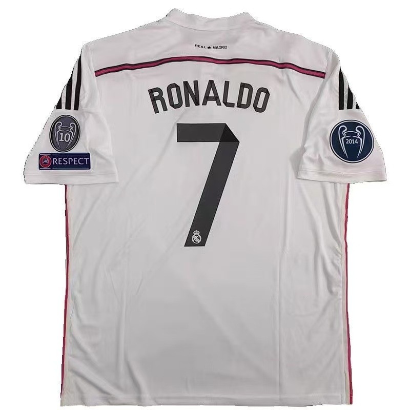 Designer luxury Retro 11-18 Classic Real Madrid Jersey No. 7 C. Ronaldo Moisture-Wicking Quick-Dry Breathable Pre-Match Warm-Up Sports Football Uniform