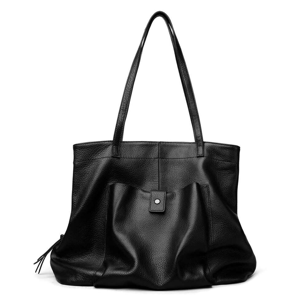 New High-End Genuine Leather Underarm Bag for Women, Large Capacity Luxury Hobo Tote Shoulder Bag, Fashion Ladies Handbag for Autumn and Winter SENYY