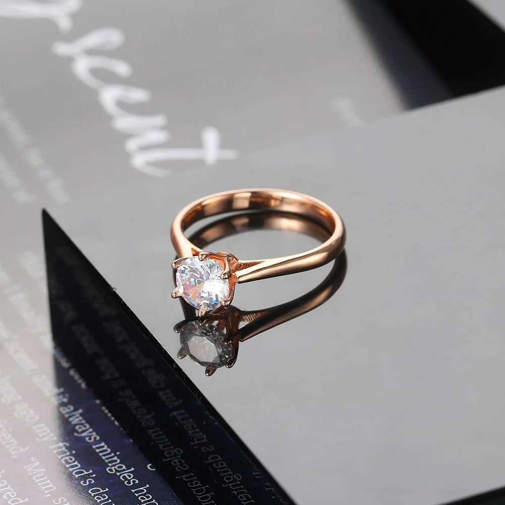 ZHOUYANG Rings For Women Forever Classic Simple Style Six Claws Cubic Zirconia 3 Color Wedding Gift Fashion Jewelry KCR033 H260320 - view 5
