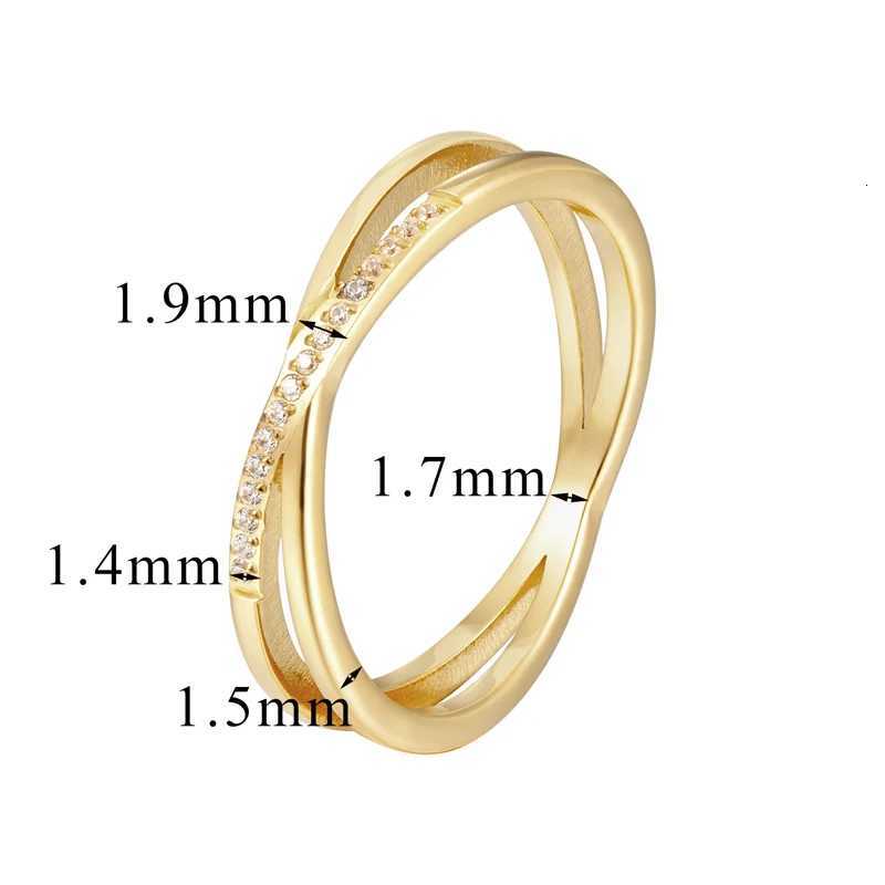 Beautiful And Exquisite Titanium Steel High Quality Women Ring With Zircon Inlaid Fashion Jewelry Love Rings Drop Shipping H260320 - view 7