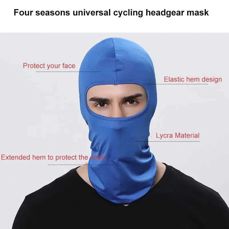 Motorcycle Face Mask Balaclava Cycling Bandana Hood Ski Neck Full Face Mask Windproof Dustproof Face Shield Mens Biker Mask M260320