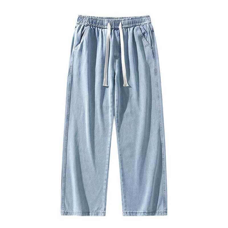 Mens American Style Loose Straight Leg Jeans Vintage Spring Summer New Arrival Drapey Trendy Wide Leg Long Pants D260320