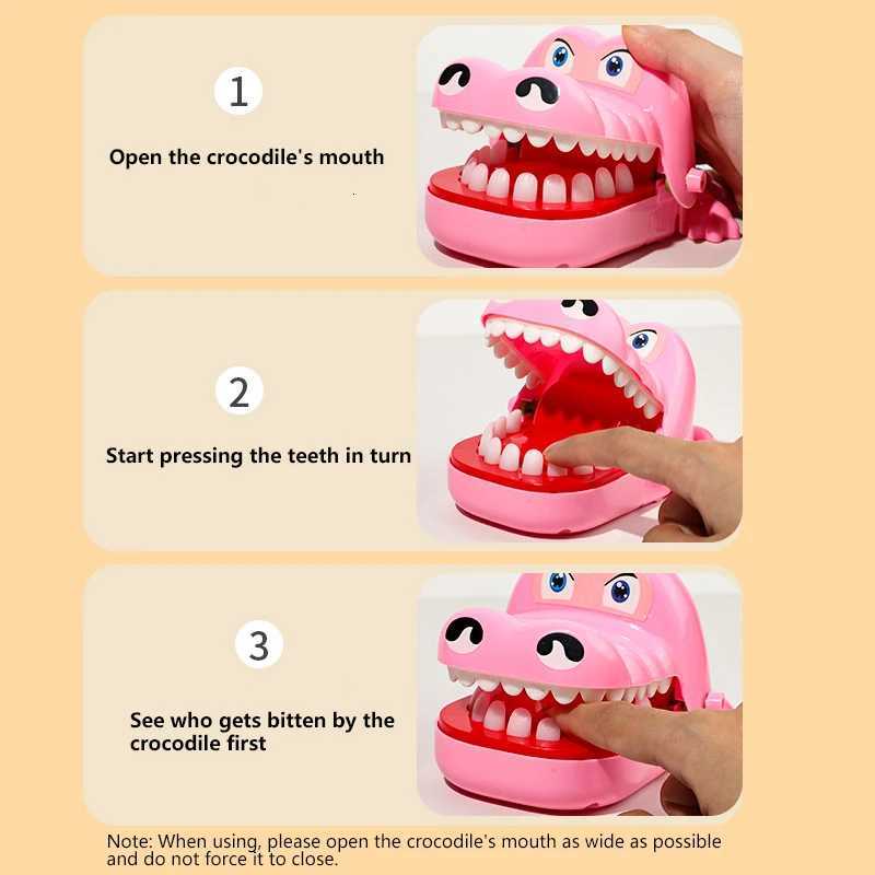 Crocodile Teeth Toys For Kids Alligator Biting Finger Dentist Games Funny For Party And Children Game Of Luck Pranks Kids Toys Y260319