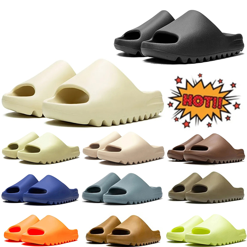 Free shipping Designer Slippers Men Women Bone Onyx Pure Sandals Black Blue Green Outdoor Soft Beach Slides