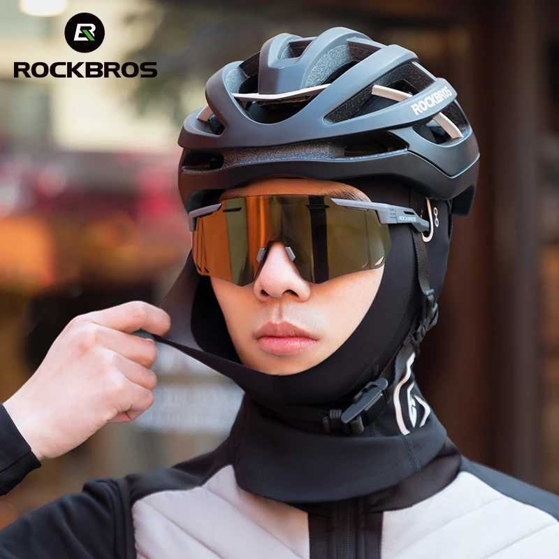 ROCKBROS Scarf Warmer Fleece Balaclava Non-Slip Outdoor Sport Cycling Mask Windproof s Ear Neck Protection Thermal Sport Mask M260320