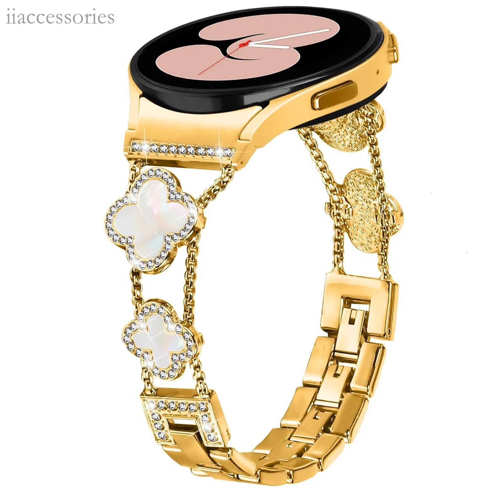 NO Gaps Quick Fit Diamond Strap Samsung Watch 8 Classic 47Mm 43Mm 4/5/6/7 44Mm 40Mm Metal Band For Galaxy 5Pro 45Mm
