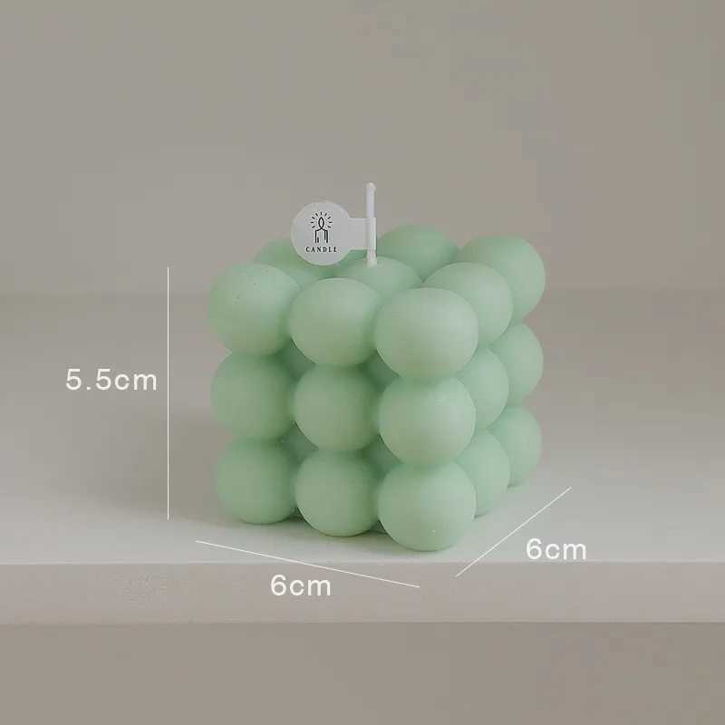 Big Bubble Cube Aromatherapy Candle - Soy Wax Scented Modeling Ornament Creativity Ball Gift Decoration Tool for Home H260319