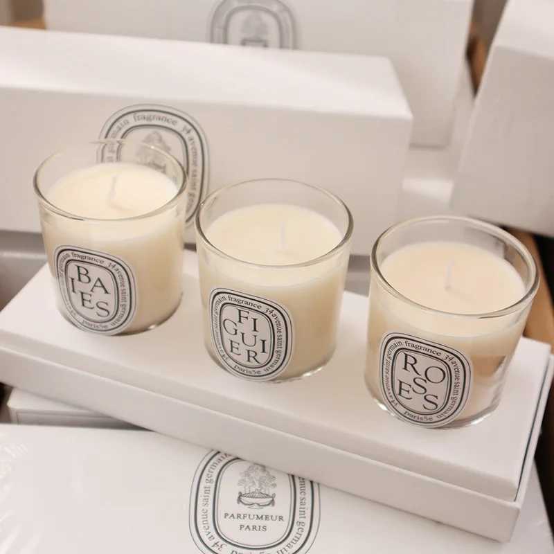70g3/set Mini Scented Aromatherapy Candle Gift Box Berries Roses figs Fragrance Air Diffuser Home Decoration H260319