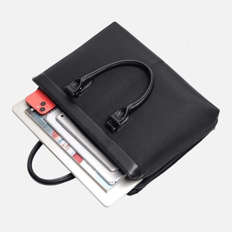 Luxury Men's Briefcase Business Handbag Large Capacity Waterproof Oxford Cloth Laptop Bag Shoulder Tote Bag For Meeting Business Trip SENYY