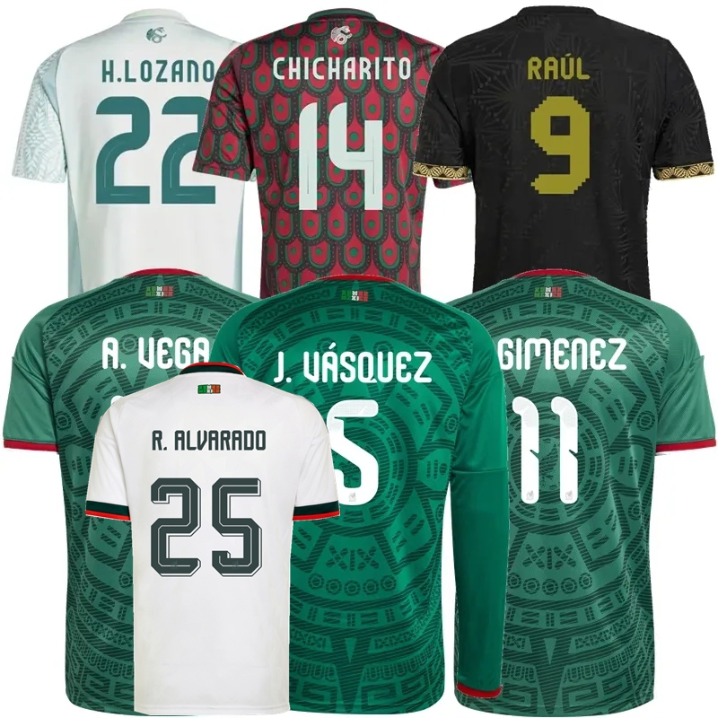 2025 2026 2027 Mexico football soccer jerseys national J.VASQUEZ A.VEGA G.OCHOA S.GIMENEZ RAUL H.LOZANO CHICHARITO K.ALVAREZ R.ALVARADO G.BERTERAME men women kids shirts
