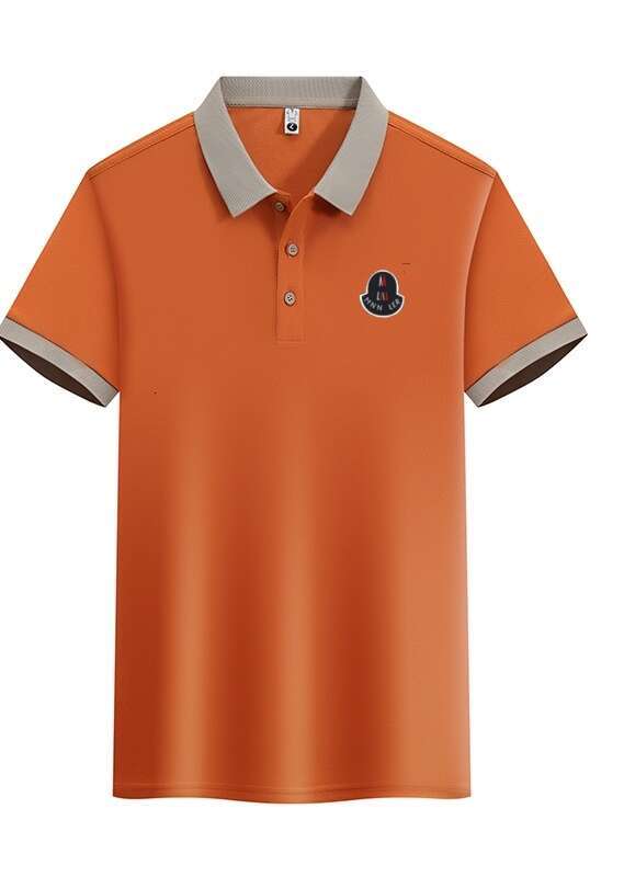 Noble Crocodile Short Sleeve Summer New Turn-Down Collar Men's Business Polo Shirt designer LANTI KAST hoodie Silk Casual Simple T-Shirt Trendy M