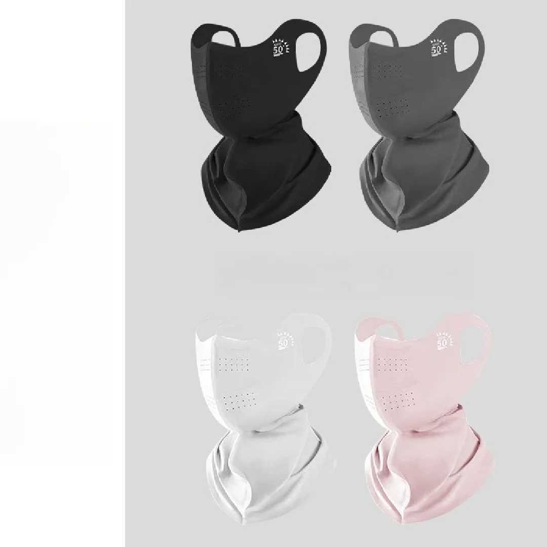 1PC UPF50 3D Ice Silk Face Mask Neck Scarf UV Protection for Outdoor Cycling Sports Sunshade Dustproof Fashion cycling mask M260320