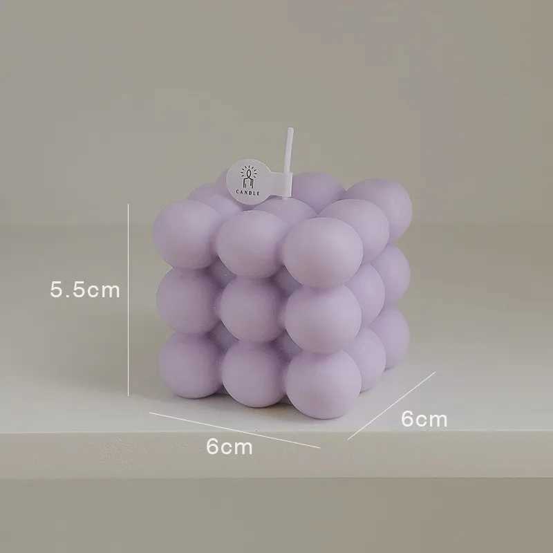 Big Bubble Cube Aromatherapy Candle - Soy Wax Scented Modeling Ornament Creativity Ball Gift Decoration Tool for Home H260319