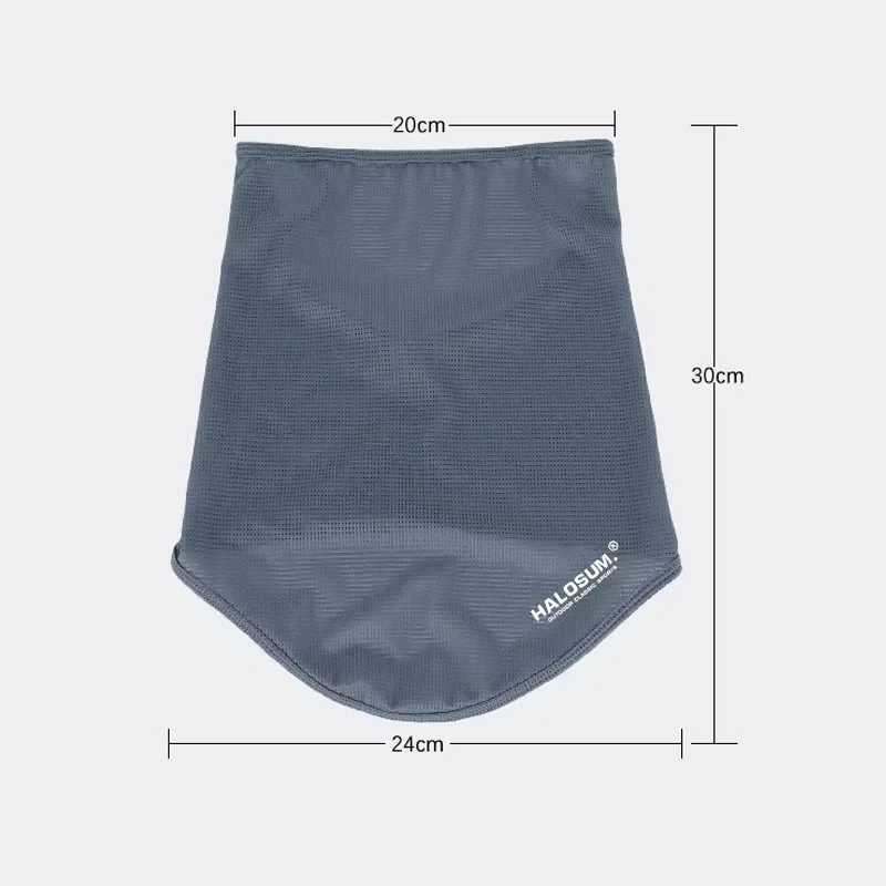 Ice Silk Neck Gaiter Fishing/Cycling/Running Half Mask Breathable Mesh Face Cover Cool Tube Scarf for Sports Hiking M260320