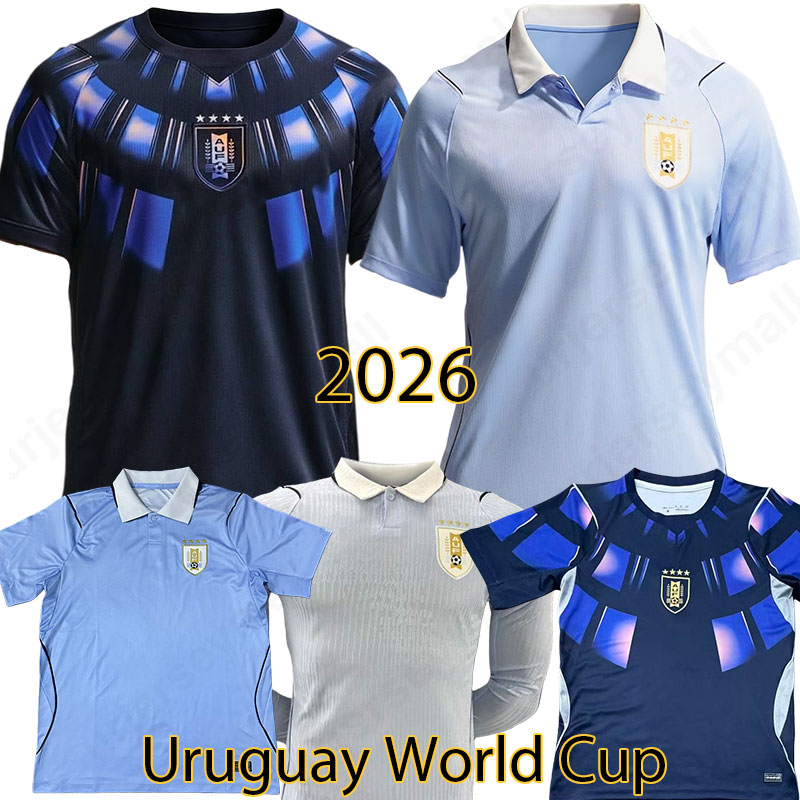 2026 Uruguay World Cup Soccer Jersey 25 26 SUAREZ DELACRUZ CAVANI VALVERDE GIMENEZ GODIN Home Away Mens NUNEZ ARAUJO Kids Football Shirt Authentic man kit 887