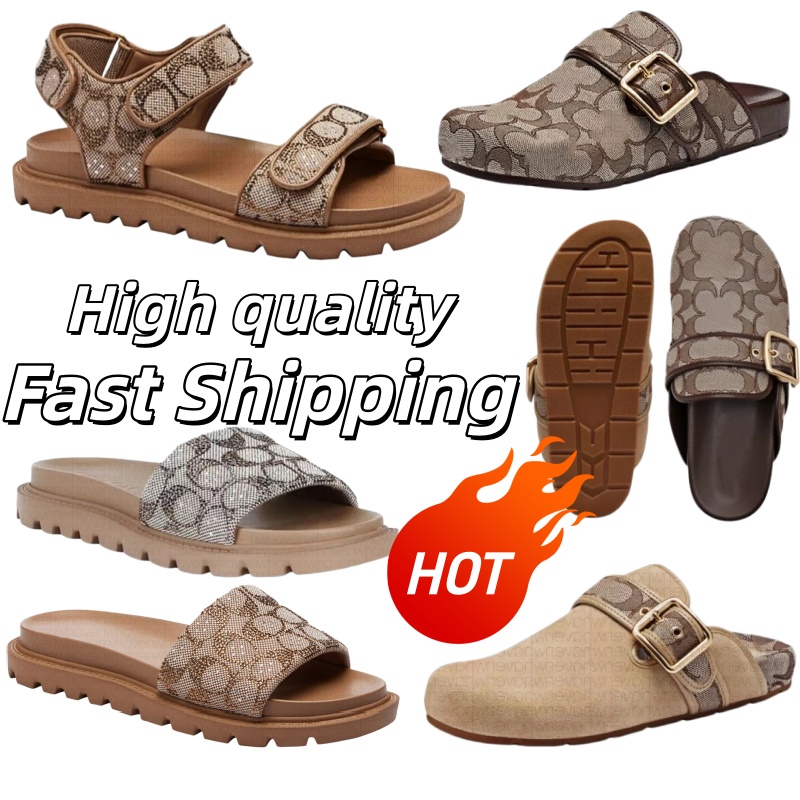 10a Designer Slippers sandals Men Women brown slides Genuine Leather Casual Shoe summer beach gladiator Mules hasp Woman Flat Slide Designer sandals Size34-44 Free
