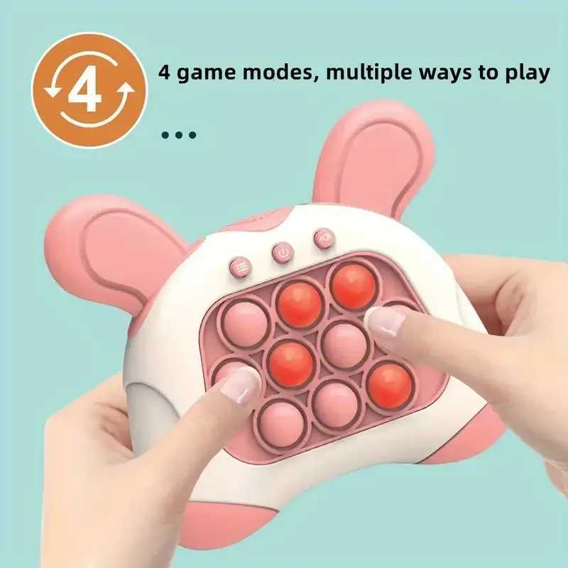 Upgraded Electronic Pop-Push Childrens Press Handle Fidget Toy Quick Push Game Squeeze Relief Toys Whac-A-ole Toys Sensory Toys Y260319
