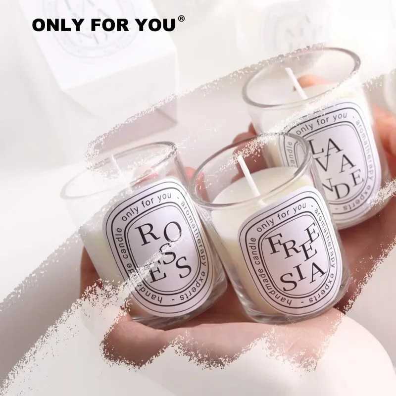 100g Transparent Essential Oil Freesia Aromatherapy Candle Soy Coconut Wax Verbena Festival Gift Home Decoration Fragrance H260319