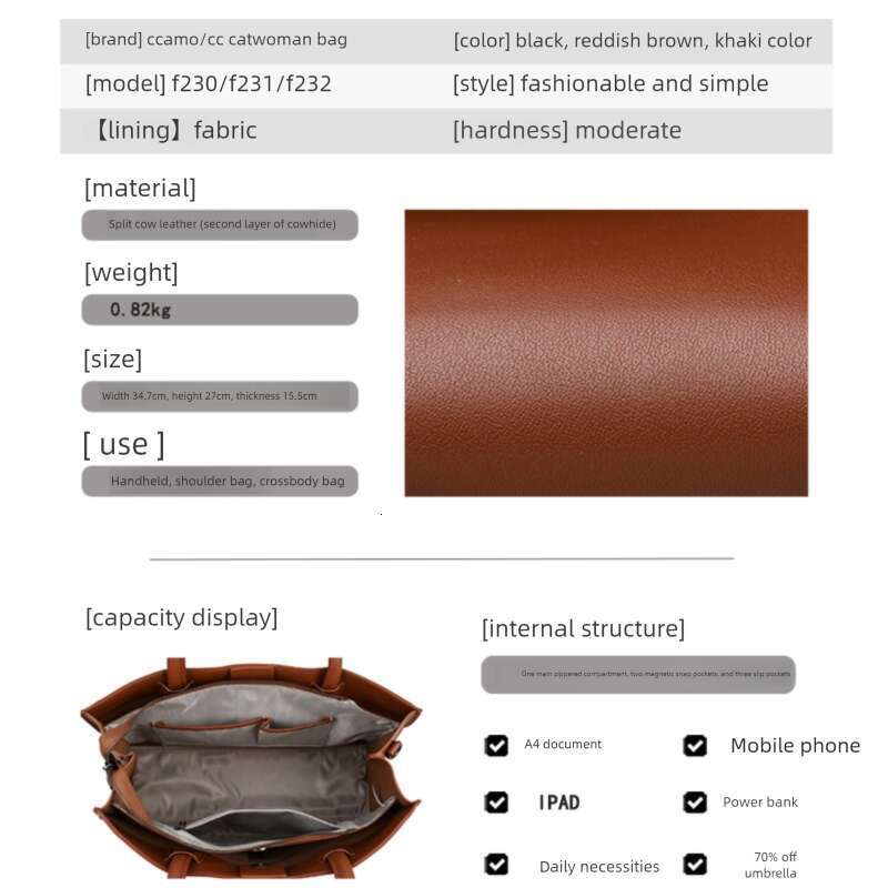 2026 New Catwoman Style Genuine Leather Women Tote Bag, Luxury Hobo Shoulder Bag, Large Capacity Daily Commute Handbag, Factory Direct & Dropshipping 