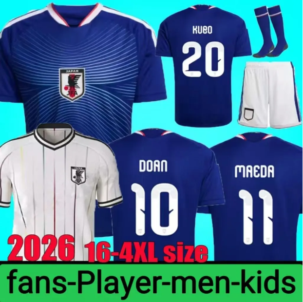 New 2026 2027 world cup Japan Soccer Jerseys 26 27 Cartoon ISAGI ATOM TSUBASA MINAMINO ASANO DOAN KUBO ITO adult Men kids kit set Japanese Football Shirt uniform