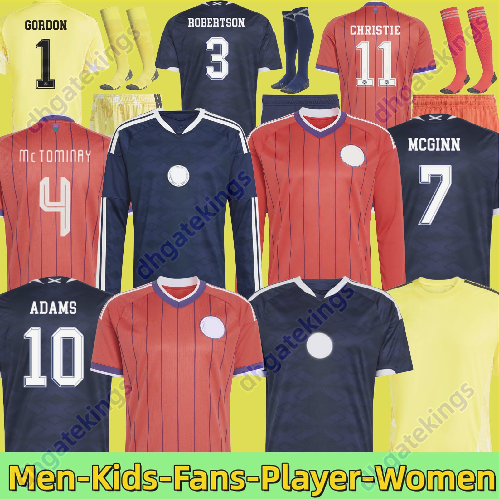 2026 World Cup scotland Fans football shirt Soccer Jerseys ROBERTSON McTominay McGREGOR SHANKLAND MCGREGOR Christmas Gifts Home long sleeves maillot men kids kit