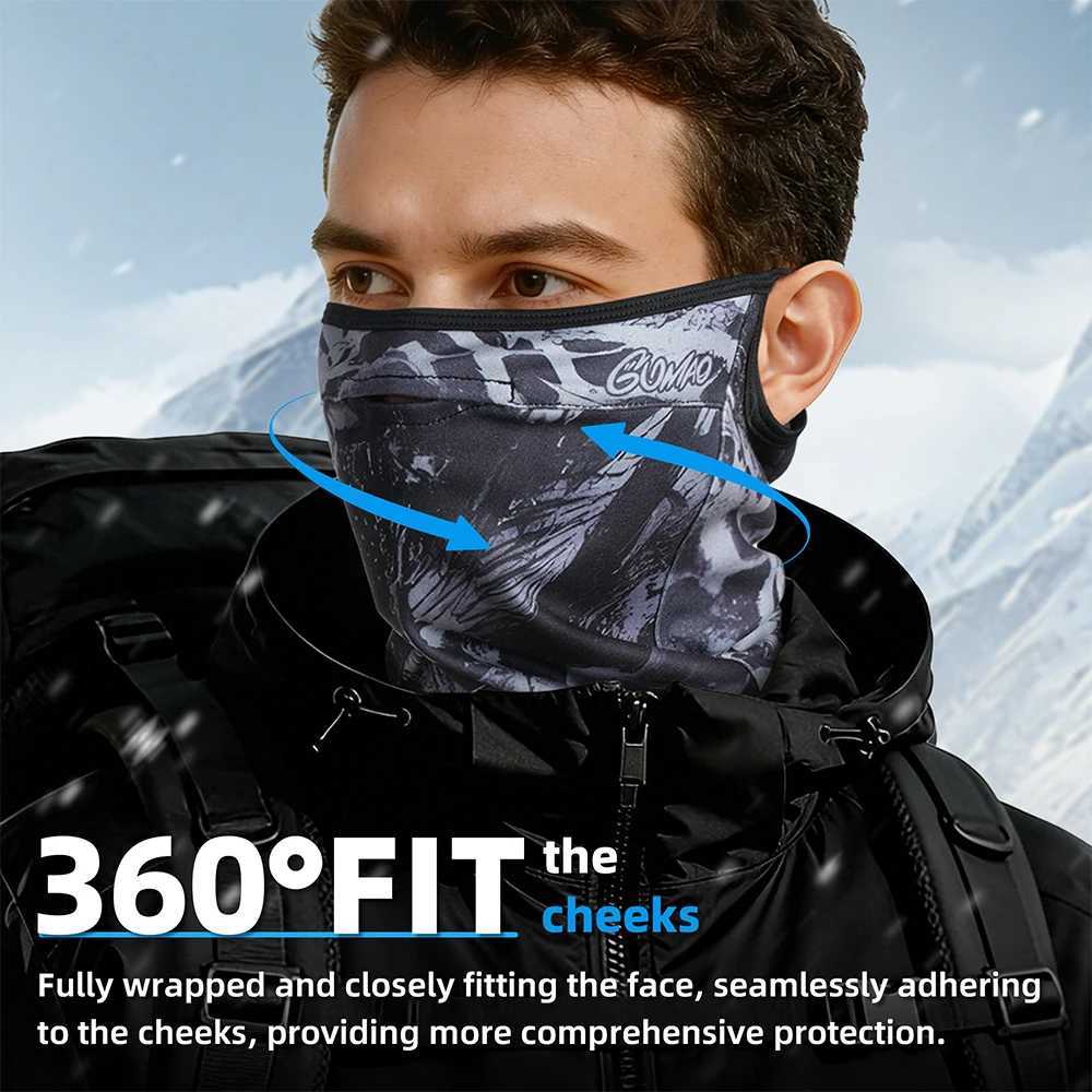 Thermal Bandana Winter Windproof Ski Half Face Mask Breathable Sports Running Cycling Hiking Camping Hunting Neck Warmer Gaiter M260320