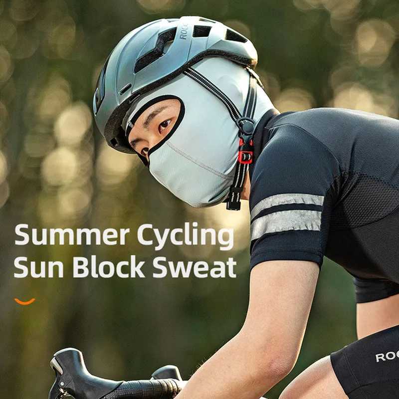 ROCKBROS Bike Mask Full Face Mask Summer Breathable Sun UV Protection Balaclava Glasses Hole Quick-Drying Tactical Balaclava M260320