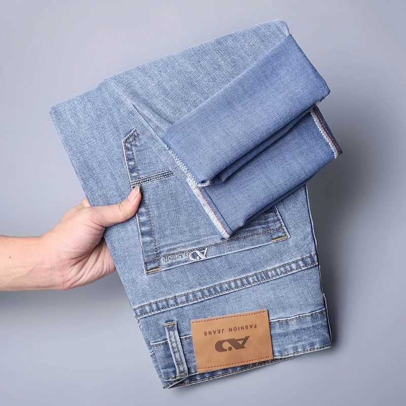 2026 Brand Best Price Comfort Straight Denim Pants Mens Jeans Business Casual Elastic Male High Quality Trousers D260320