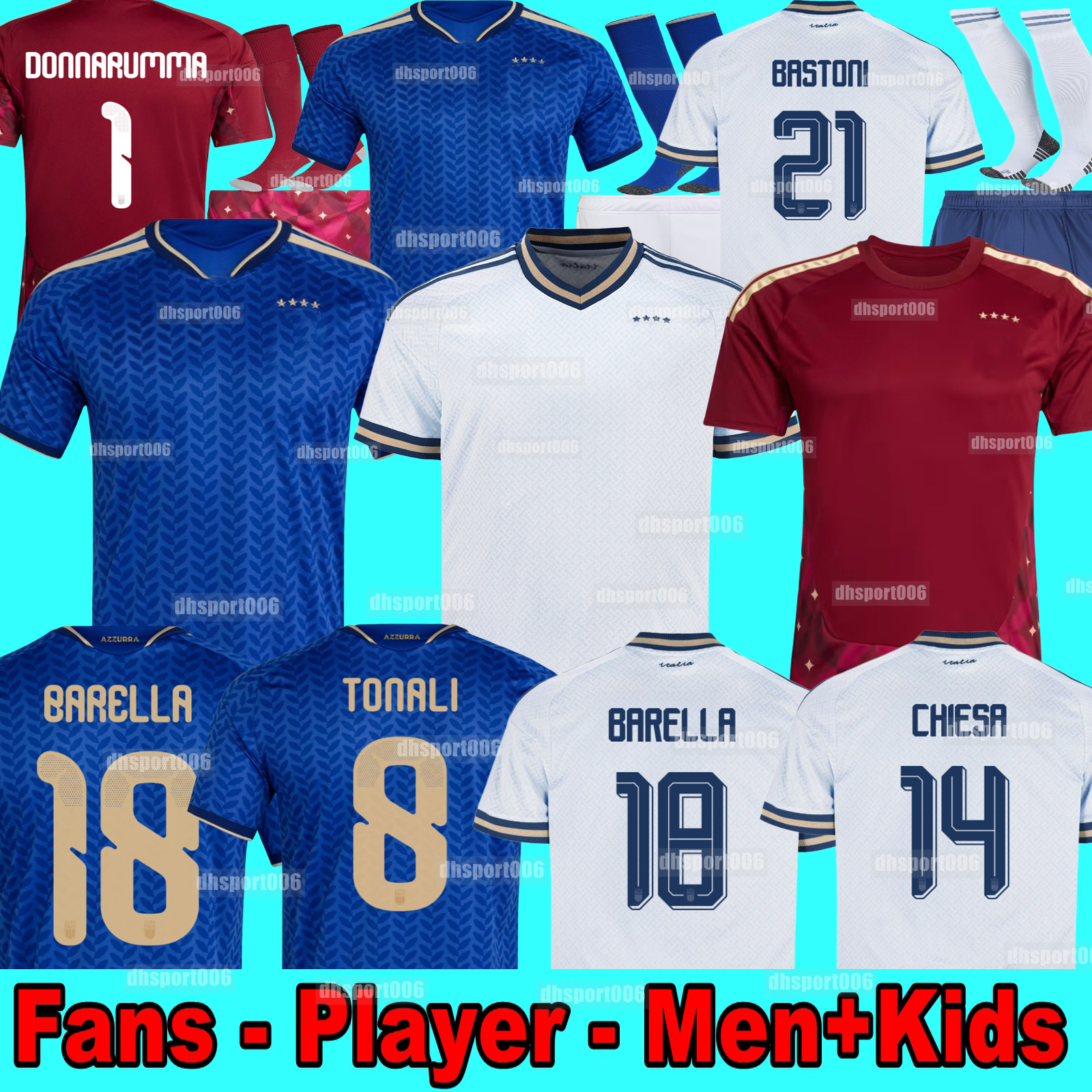 italy jersey 2026 World Cup Kit soccer jerseys men kids football shirts away home RETEGUI BARELLA FRATTESI PELLEGRINI sets