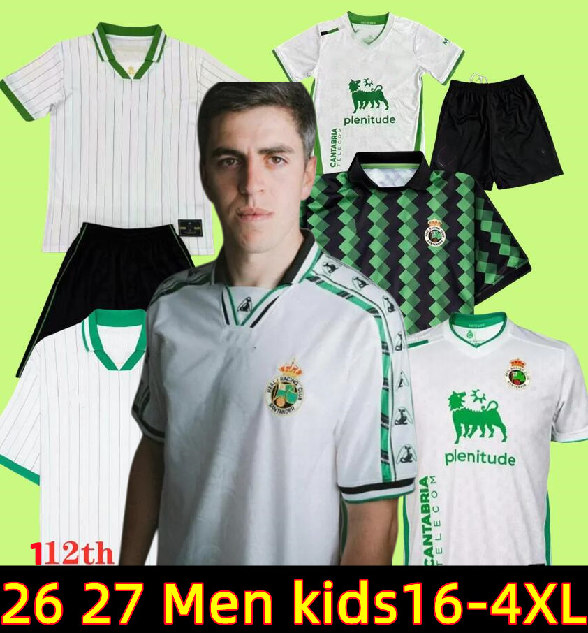 26 27 Racing de SantanderSoccer Jerseys ANDRES ARANA 2024 2025 VICENTE SULEIMAN RODRIGUEZ KARRIKABURU LAGO ALDASORO MICHELIN Men Uniforms Football Shirts